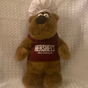 Hershey's Milk Chocolate talking  plush Chef Bear, 10 inches tall.